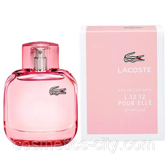 Парфюм женский Lacoste Eau De L.12.12 Pour Elle Sparkling, 100 мл(VIP Лицензия).