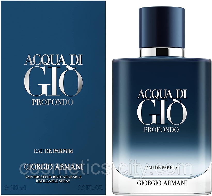 Парфюм мужской Giorgio Armani Acqua di Gio Profondo, 100 мл(VIP Лицензия).