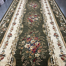 Килим 1,50*2,30 зелений з квітами Lotos 535/310, фото 6