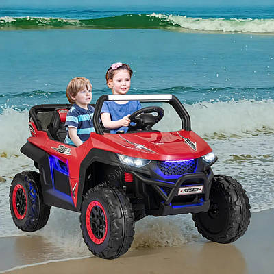 Швидкий дитячий електромобіль Джип авто на пульті Електричний транспорт Баггі квадрик дівчинці з 4WD 90W 24V