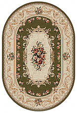 Килим 2,50*3,50 зелений з квітами Lotos 535/310, фото 3