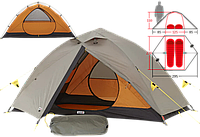 Двомісний намет Wechsel Charger 2 TL Laurel Oak | Трекінгова двошарова легка туристична палатка з хабовим з'єднанням дуг