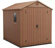 Сарай для інструментів KETER Darwin 6x8 коричневий, 190 x 244 x 221 см