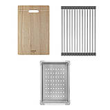 Мийка Handmade MONE Delux 5050 (3.0/1/220) Satin без отвора 4 в 1, фото 2