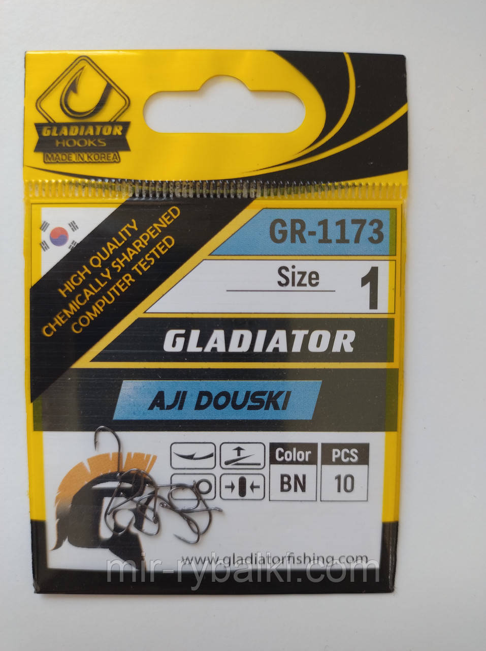 Гачки Gladiator Aji Douski №1 - 10 шт., фото 1