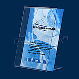 L-подібний менюхолдер А4, акрил прозорий 1,8 мм, фото 3