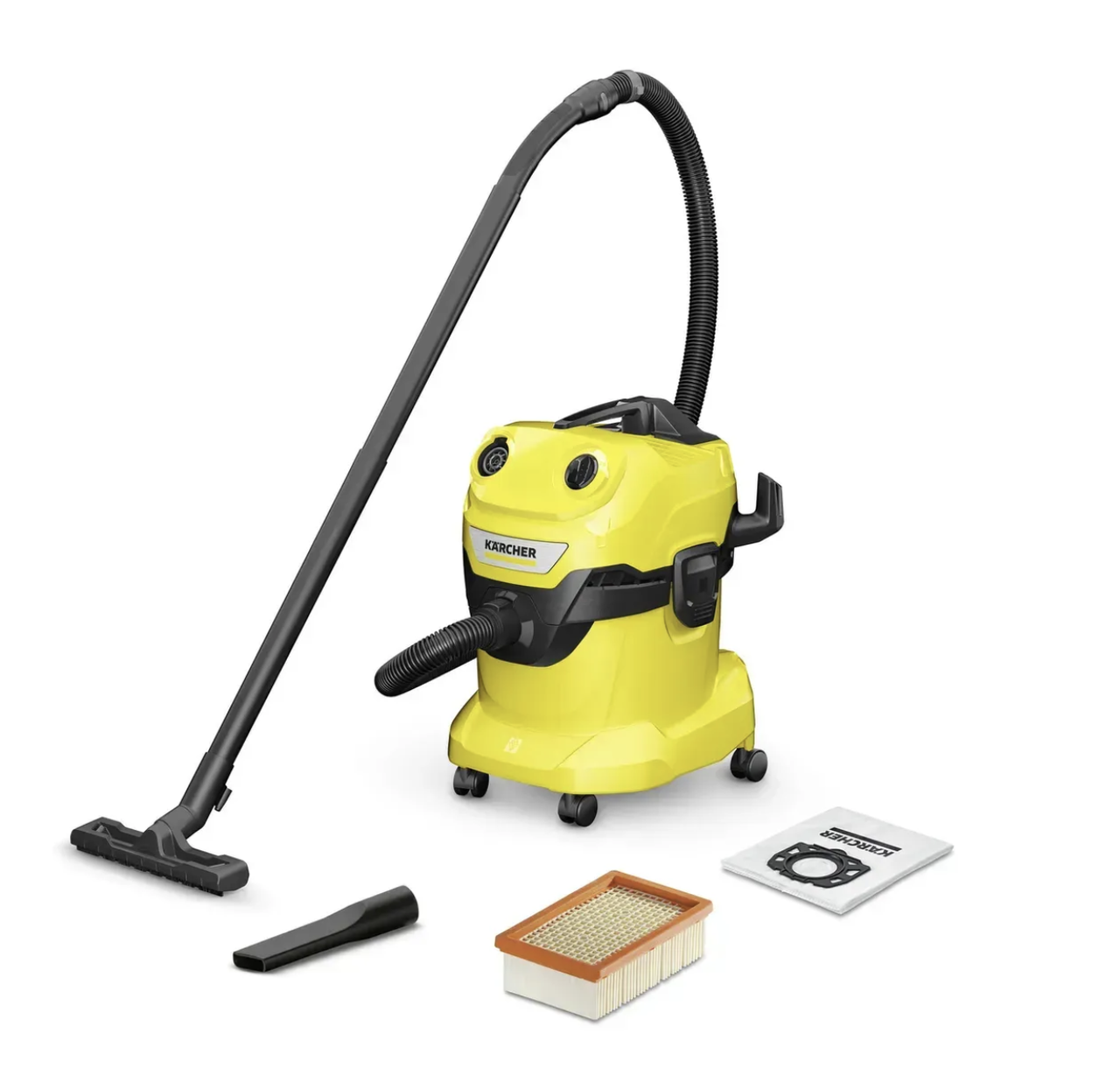 Професійний пилосос Karcher WD 4 V-20/5/22 : 1000 Вт, 20 л, для сухого та вологого прибирання
