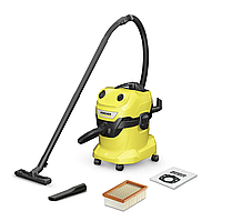 Професійний пилосос Karcher WD 4 V-20/5/22 : 1000 Вт, 20 л, для сухого та вологого прибирання