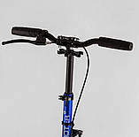 Самокат Best Scooter BS-72725 (4) "Factor", ручне дискове гальмо, діаметр PU коліс - 200мм, 2 амортизатори, підстаканник, фото 3