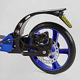 Самокат Best Scooter BS-72725 (4) "Factor", ручне дискове гальмо, діаметр PU коліс - 200мм, 2 амортизатори, підстаканник, фото 5