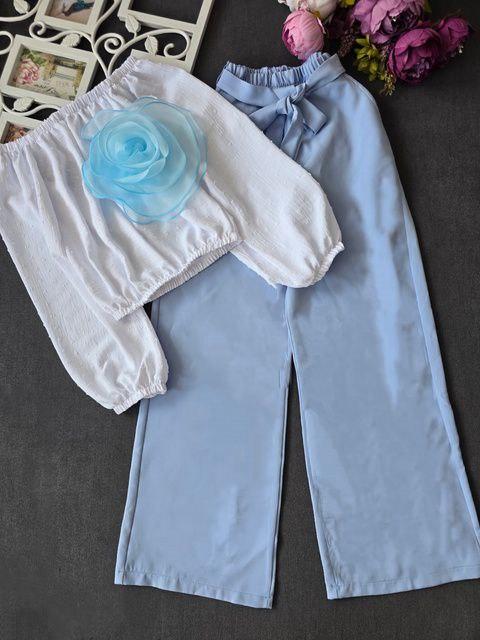 Костюм для дівчинки брючний, літній Адель | на ріст 110 по 158р.