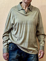 Поло з довгим рукавом чоловіче, колір оливка Розмір + White House