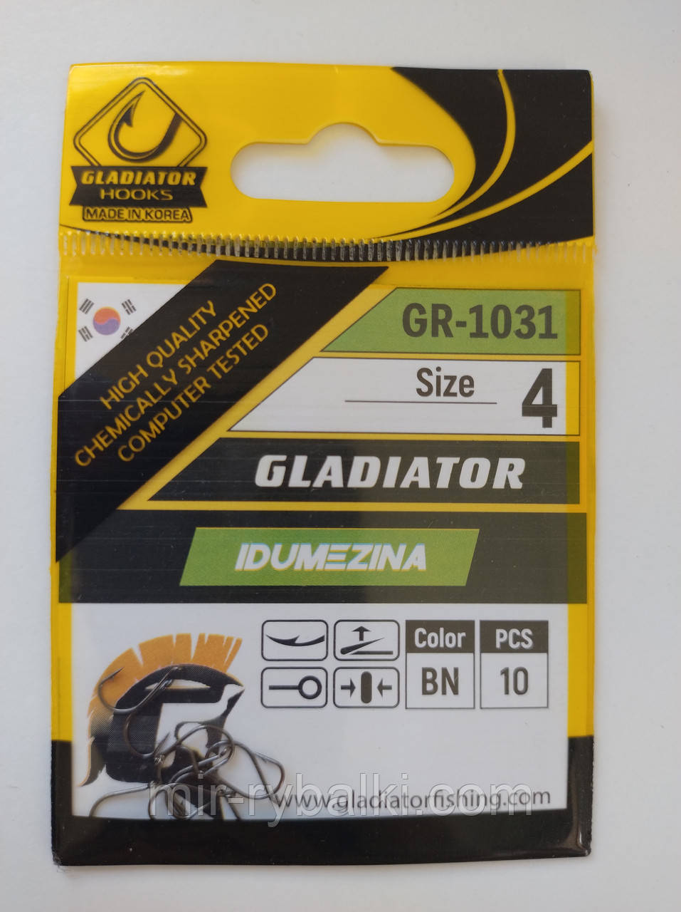 Гачки Gladiator Idumezina №4 - 10 шт., фото 1