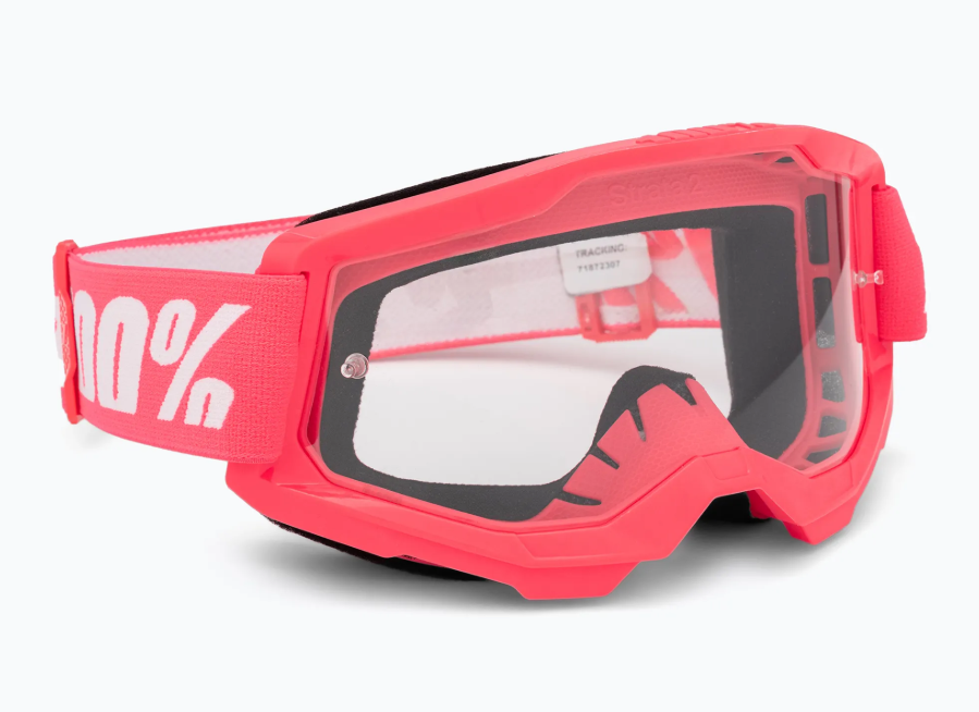 Маска кросова 100% STRATA Goggle II Pink - Clear Lens, фото 1
