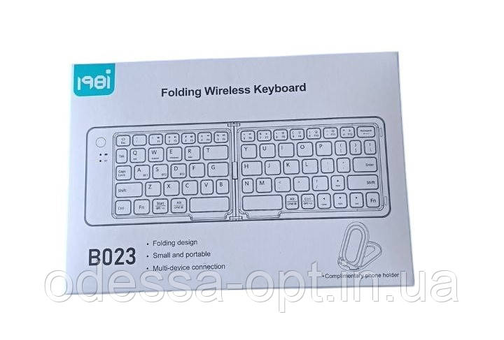 Складна міні Bluetooth-клавіатура B023 з підтримкою Android, IOS, PC
