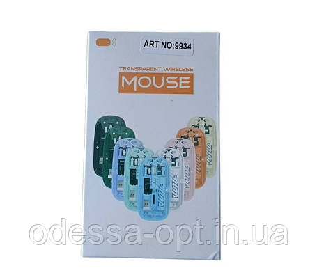 Бездротова мишка в прозорому корпусі, акумуляторна з Bluetooth 501, фото 2