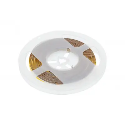 Стрічка GTV COB 2700К 12 V, 600 lm/m, 320LED/m, 8 mm, 8W/m, бухта 5 м теплий білий