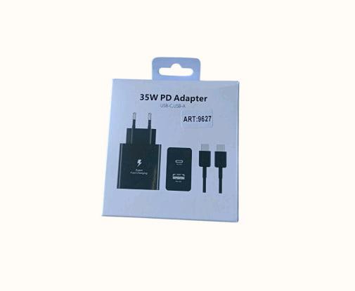 Адаптер 35W USB та Type-C виходи + кабель, PD, фото 1