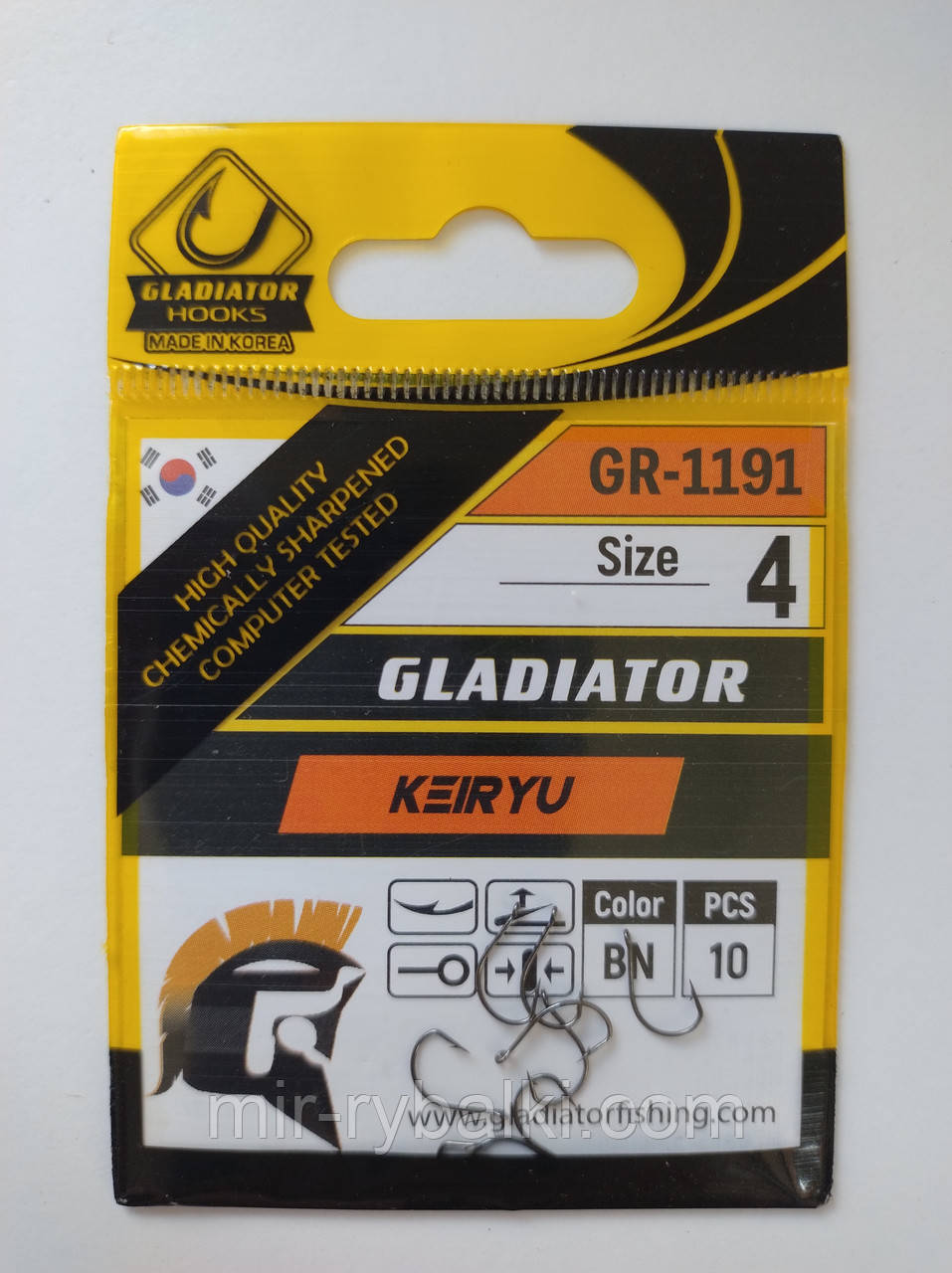 Гачки Gladiator Keiryu №4 - 10 шт., фото 1