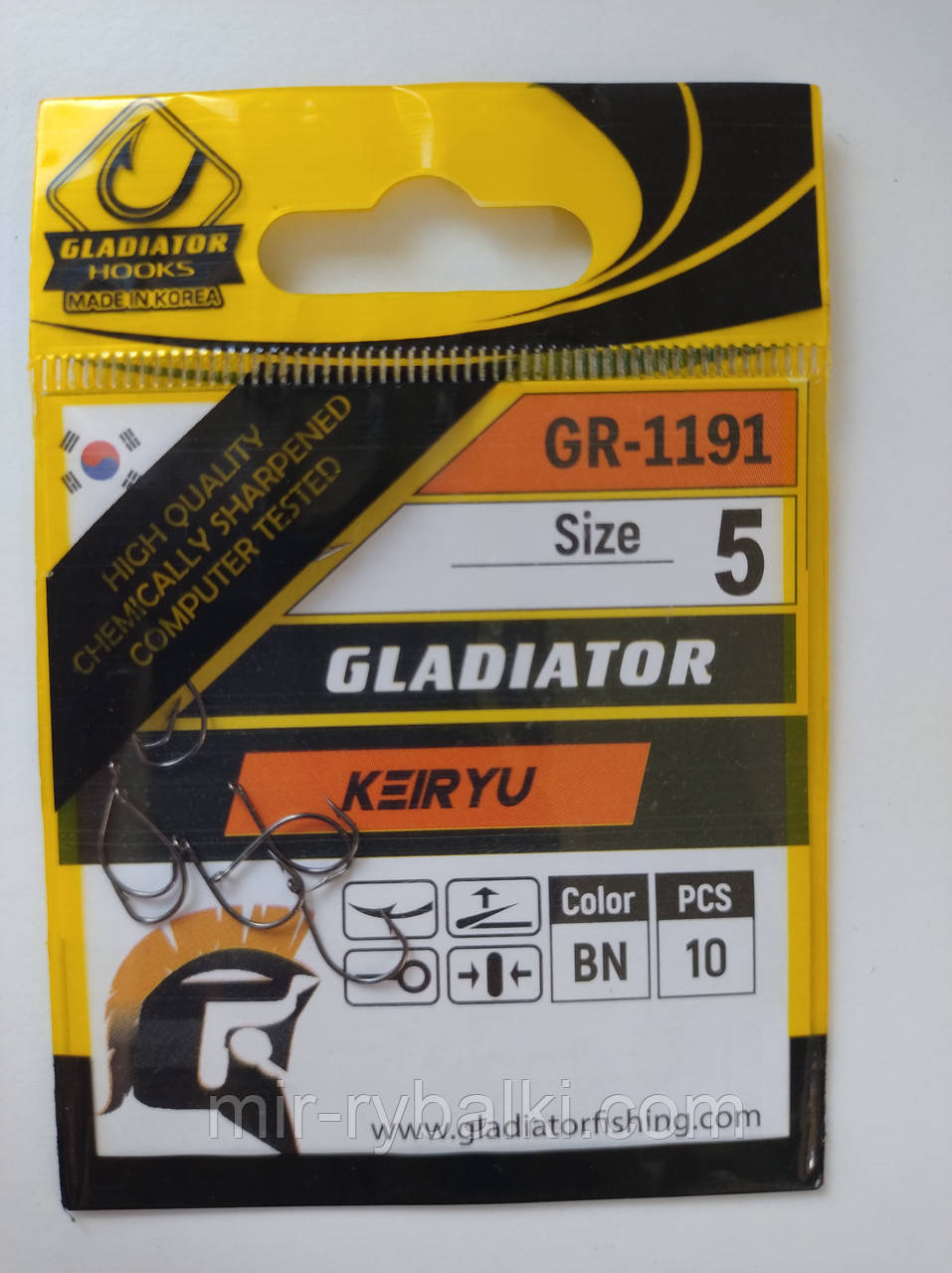 Гачки Gladiator Keiryu №5 - 10 шт., фото 1