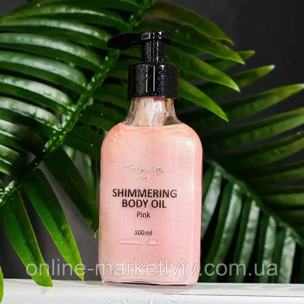 Мерехтлива суха олія для тіла 100 мл, Shimmering Body Oil Top Beauty, Pink / Олія з шимером для тіла, фото 1