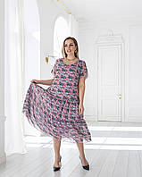 Плаття шифонове Катаіс різнокольорове