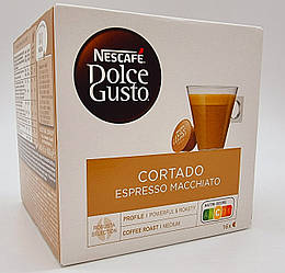 Кава капсули Nescafe Dolce Gusto Cortado Espresso Macchiato 16 шт.