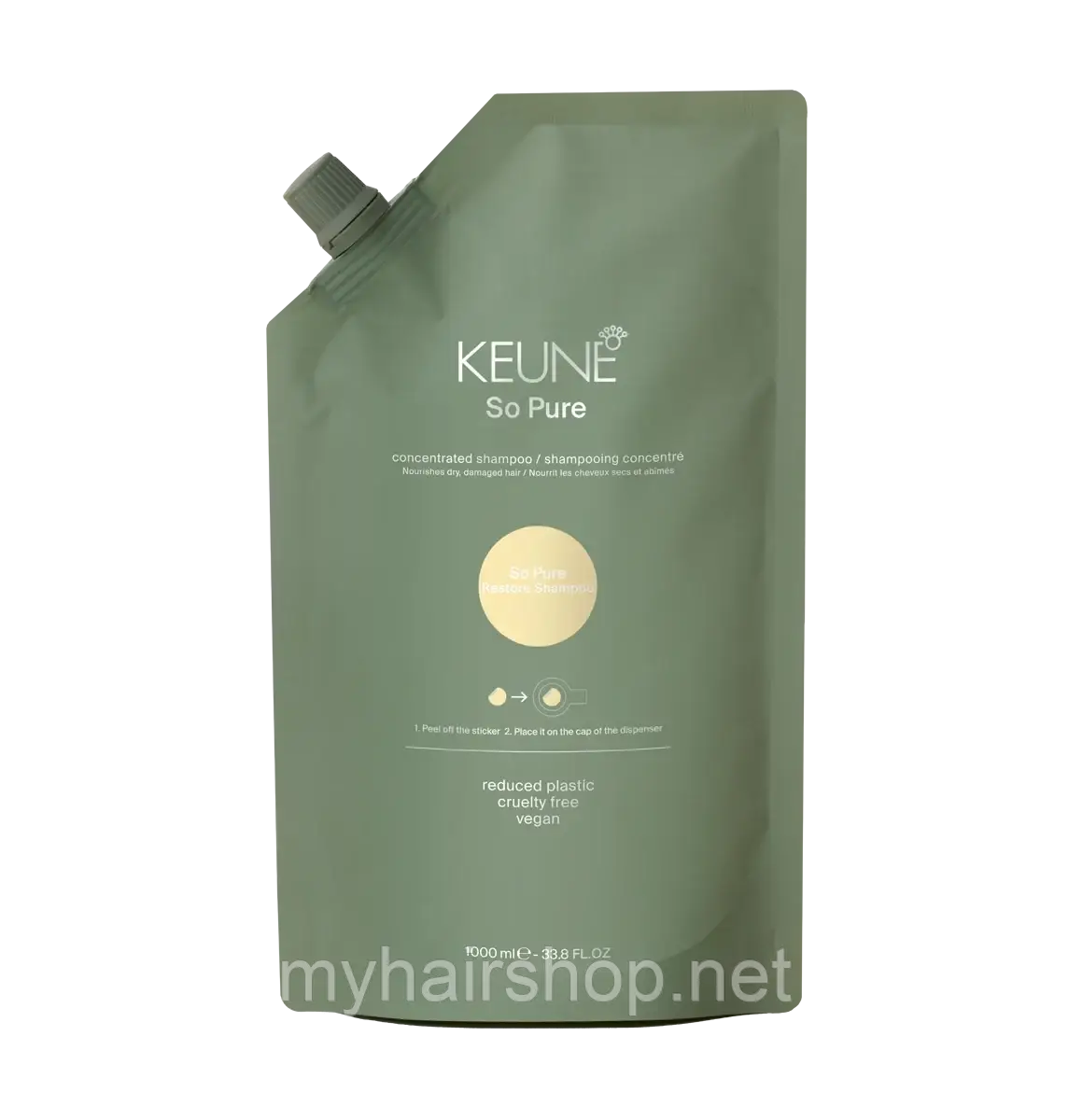 Відновлюючий шампунь KEUNE So Pure Restore Shampoo 1000 мл
