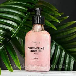 Мерехтлива суха олія для тіла 100 мл, Shimmering Body Oil Top Beauty, Pink / Олія з шимером для тіла