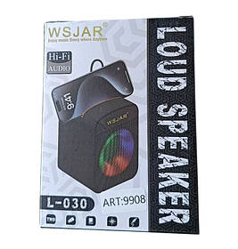 Портативна Bluetooth колонка з підставкою для телефону та підсвічуванням L-030