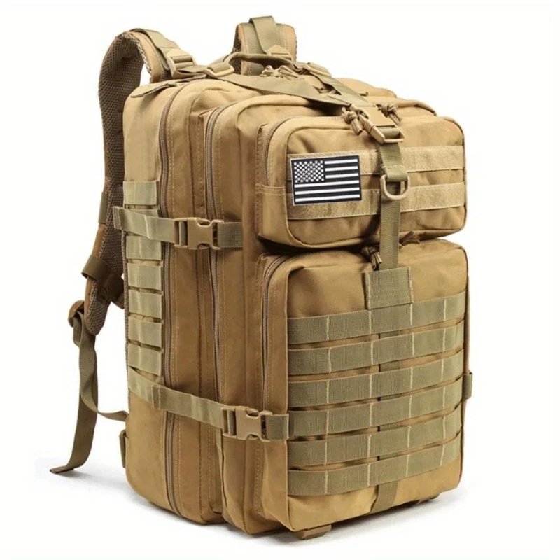 Тактичний армійський рюкзак 1000D об'єм 50.01 л, MOLLE-сітка, амортизаційні плечові ремені