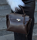 Жіноча сумка чорна містка шопер 25*31 см на блискавці зі штучної шкіри Nata, фото 2