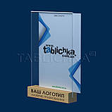 Менюхолдер А4 з дерев'яною прямокутною підставкою, фото 3