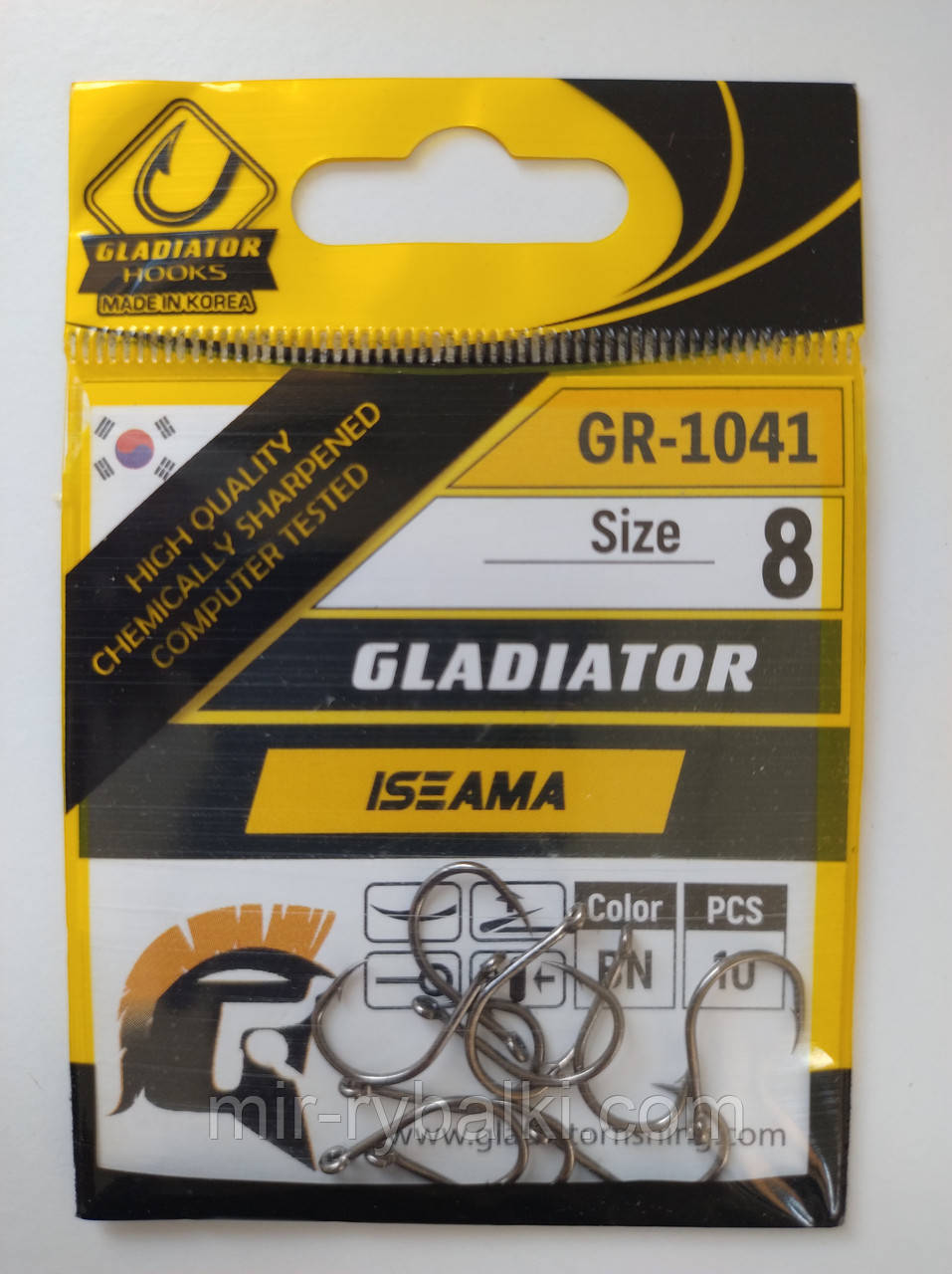 Гачки Gladiator Iseama №8 - 10 шт., фото 1