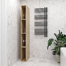 Стелаж з відкритими полицями для ванної кімнати / передпокою / дитячої 2000х200х450 мм Дуб Сонома