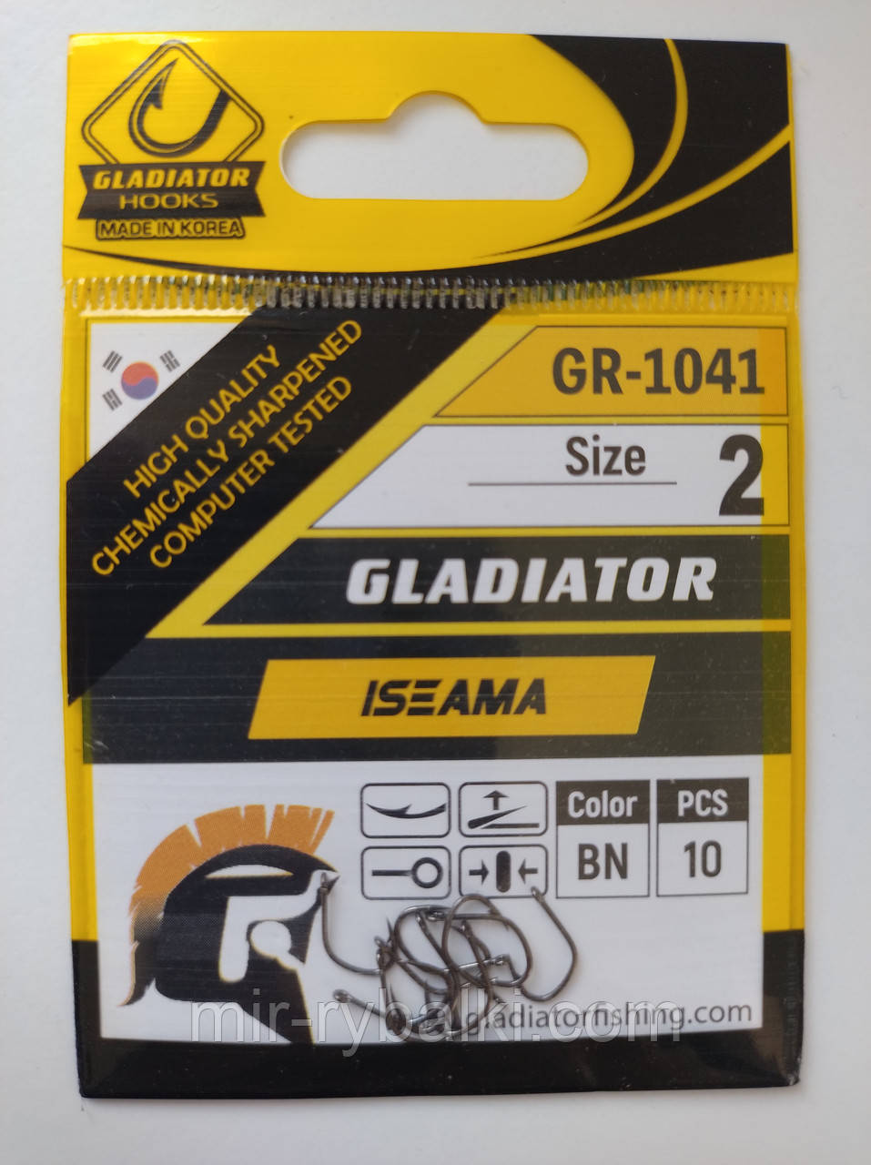 Гачки Gladiator Iseama №2 - 10 шт., фото 1