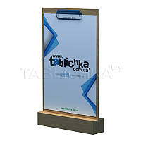 Менюхолдер А4 дерев'яний з затискачем