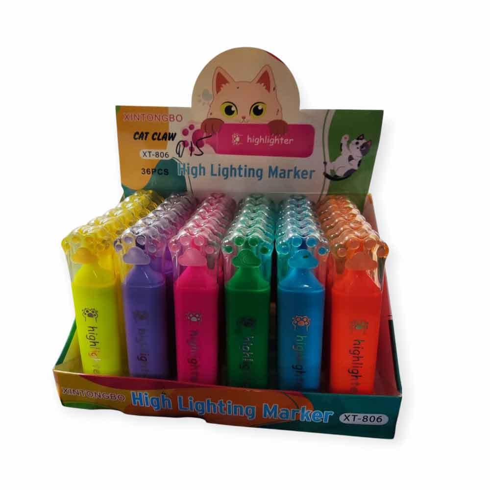 Текстовиділювач ХТ-806 упаковка 36 шт маркери для виділення тексту, фото 1