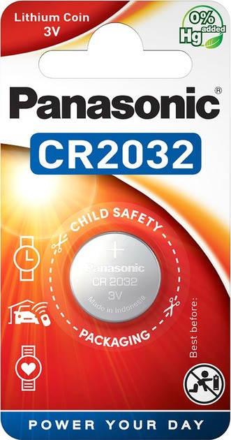 Батарейка Panasonic CR2032 літієва 3V (ціна за 1 шт)