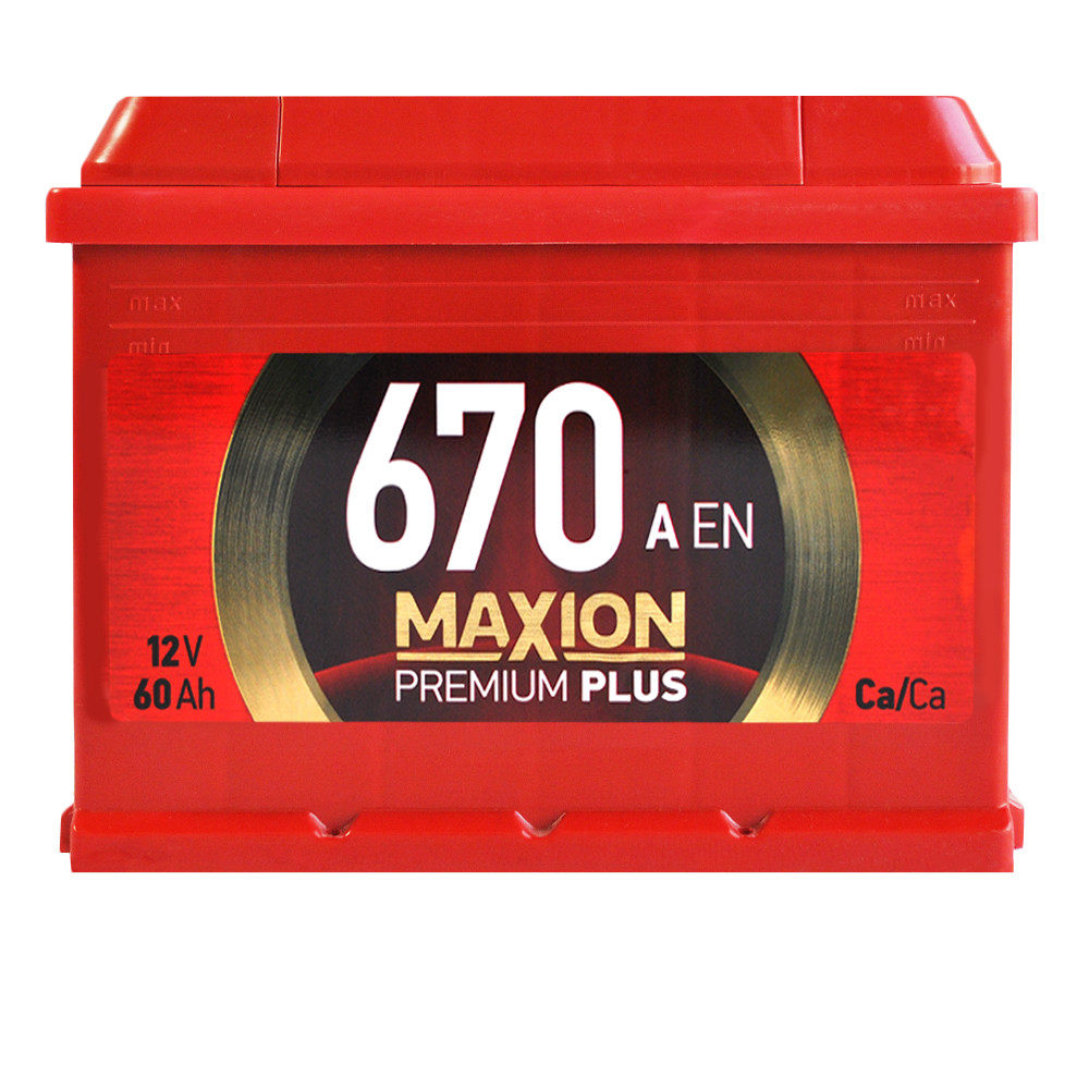 Автомобільний акумулятор MAXION Premium Plus 60Аh 670A L+ (L2)