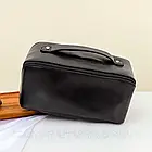 Дорожня косметичка-органайзер (23,5×13×13см), Чорний / Жіноча косметичка / Косметичка з повним доступом, фото 5