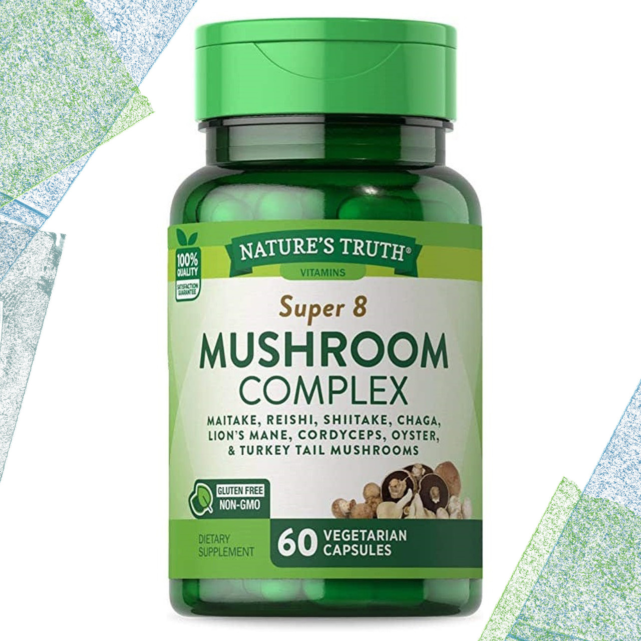Грибний комплекс Nature's Truth Mushroom Complex Super 8, 60 вегетаріанських капсул