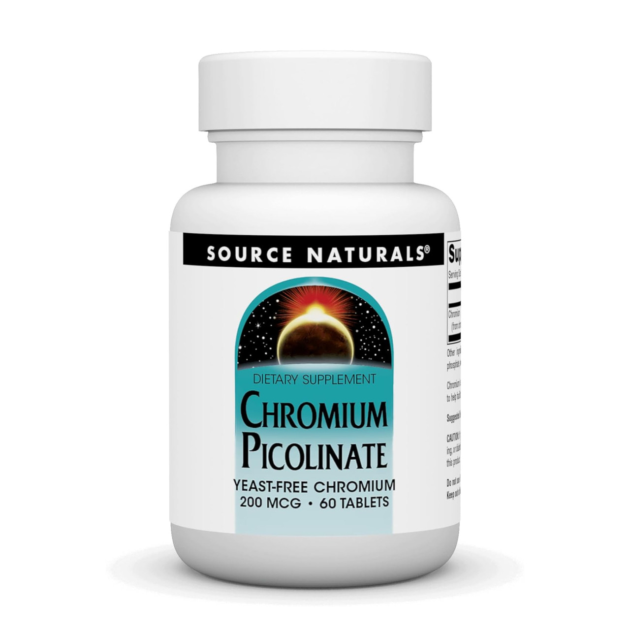 Chromium Picolinate 200 mcg Yeast Free - 60 tabs, фото 1