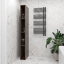 Стелаж з відкритими полицями для ванної кімнати / передпокою / дитячої 2000х200х450 мм Венге Магія