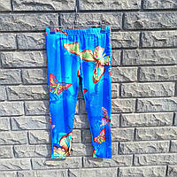 Лосини дитячі в метеликах блакитні