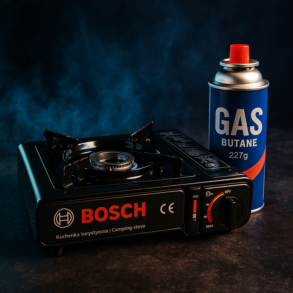 Портативна туристична газова плита BOSCH з пластиковим кейсом