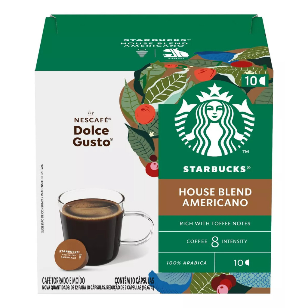 Кава в капсулах "Dolce Gusto" Starbucks House Blend Americano 12 шт.