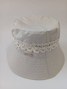 Панама жіноча літня 56, 58, панама бавовна однотонна, жіноча легка панама на літо,