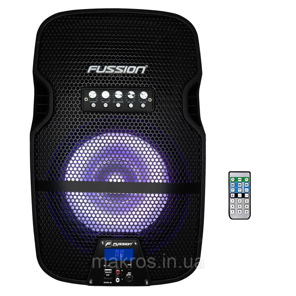 Активна акустична система FUSSION FUSSION15A300W MP3/FM/BT, фото 1