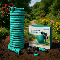 Поливальний шланг для розтягувального саду EXPANDABLE GARDEN HOSE K-75FT (22,5 м) із розпилювачем і перехідником